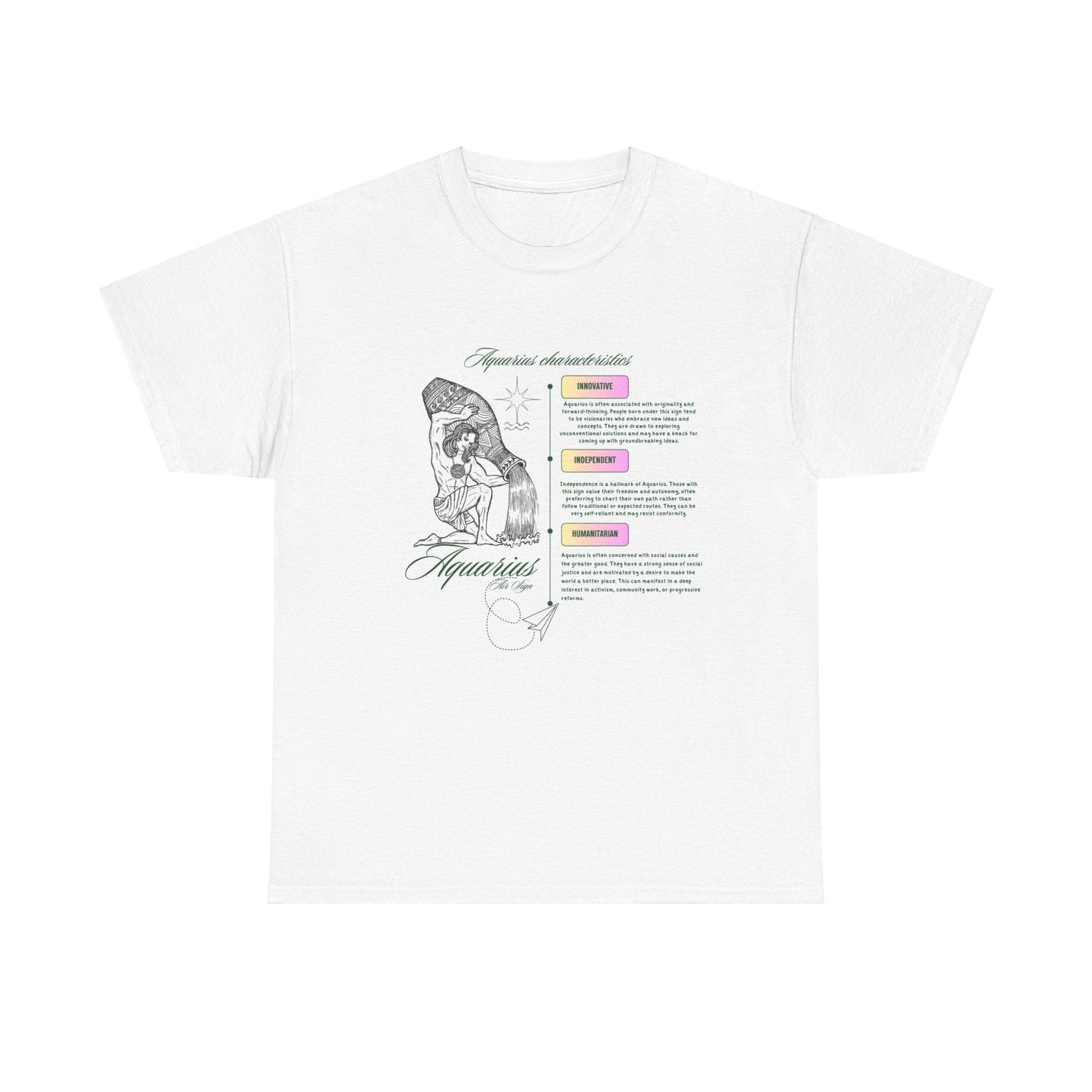 Aquarius Zodiac Graphic Unisex Tee