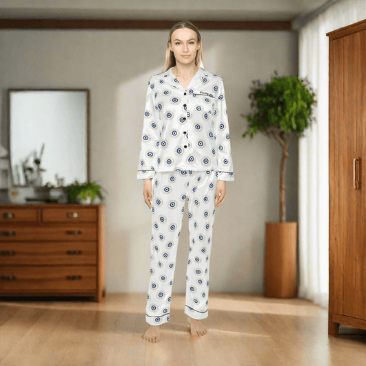 Blue Eye Luxury personalised Pyjama SetAll Over Prints