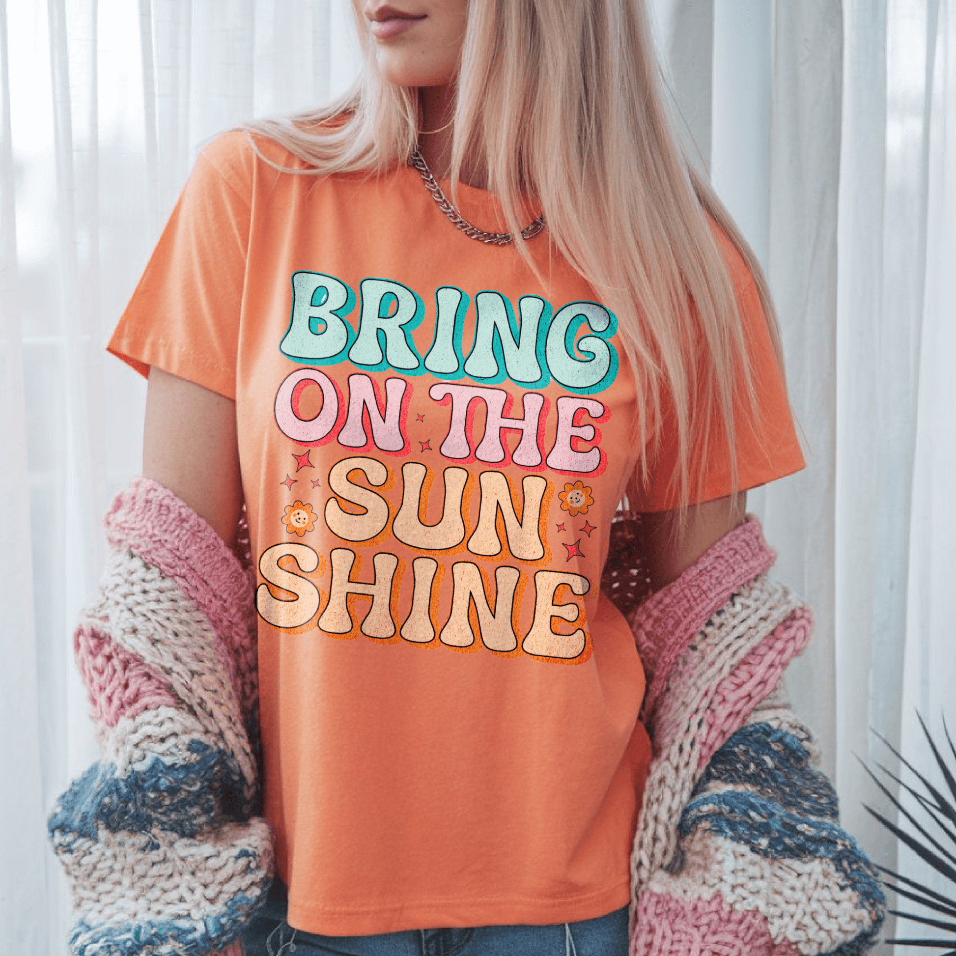 Bring on the Sunshine Graphic Cotton TshirtT-Shirt
