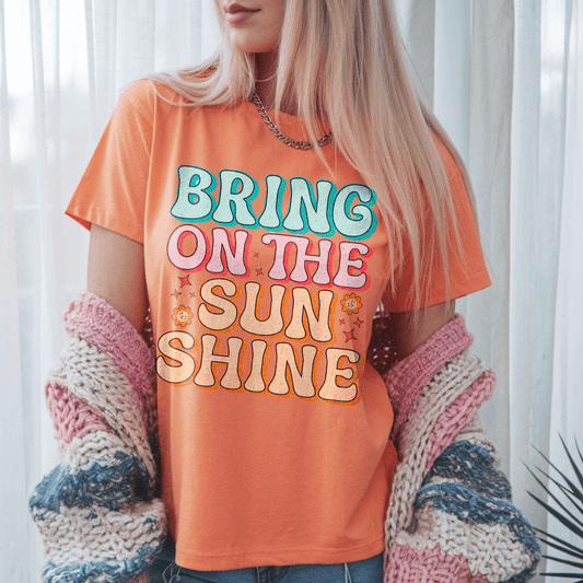 Bring on the Sunshine Graphic Cotton TshirtT-Shirt