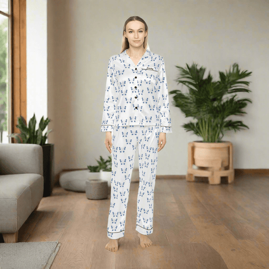 Butterfly with evil eyes on wings Customised Pyjamas SetAll Over Prints
