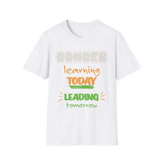 Cancer Zodiac  learning today leading tomorrow Graphic cotton T-Shirt