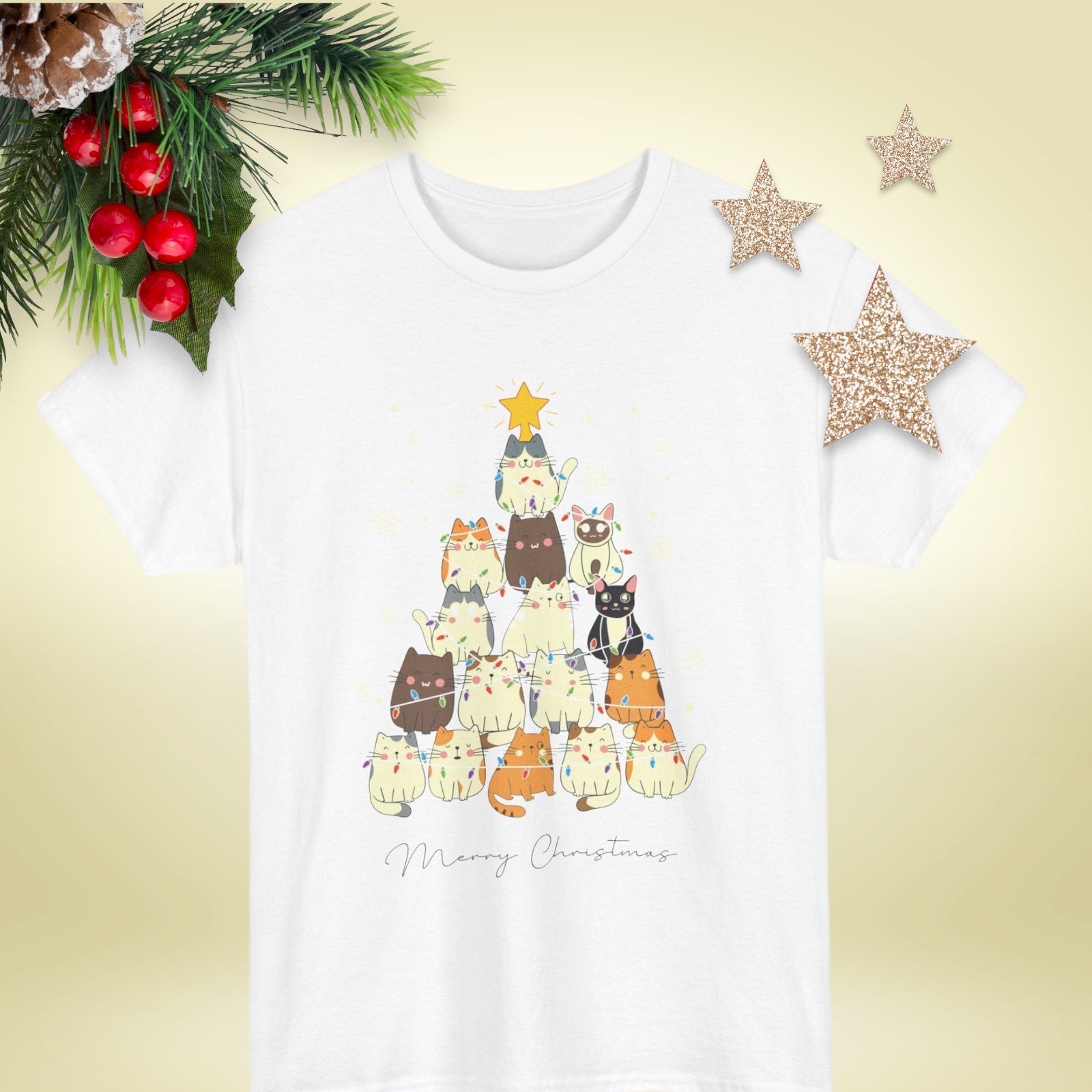 Cats Christmas Tree TopT-Shirt