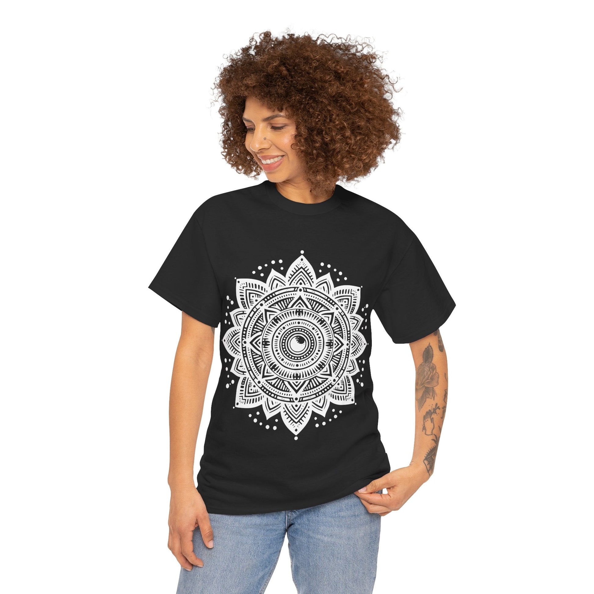 Celestial Mandela, Astrology zodiac Cotton T-shirtT-Shirt