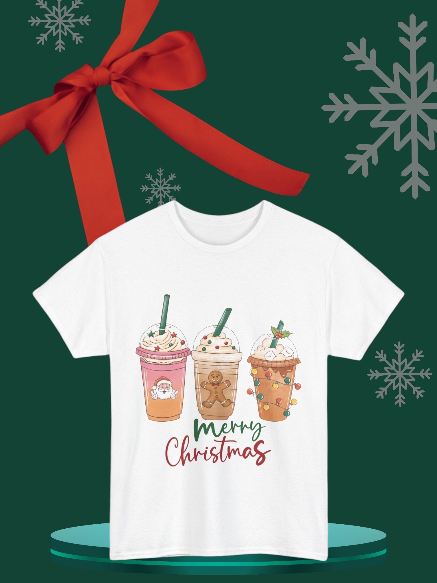 Christmas Coffee cups shirtsT-Shirt