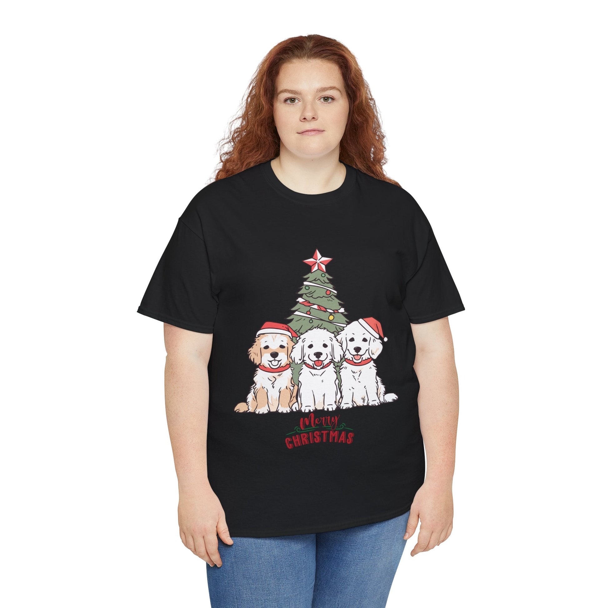 Christmas Dog shirt with Santa HatT-Shirt