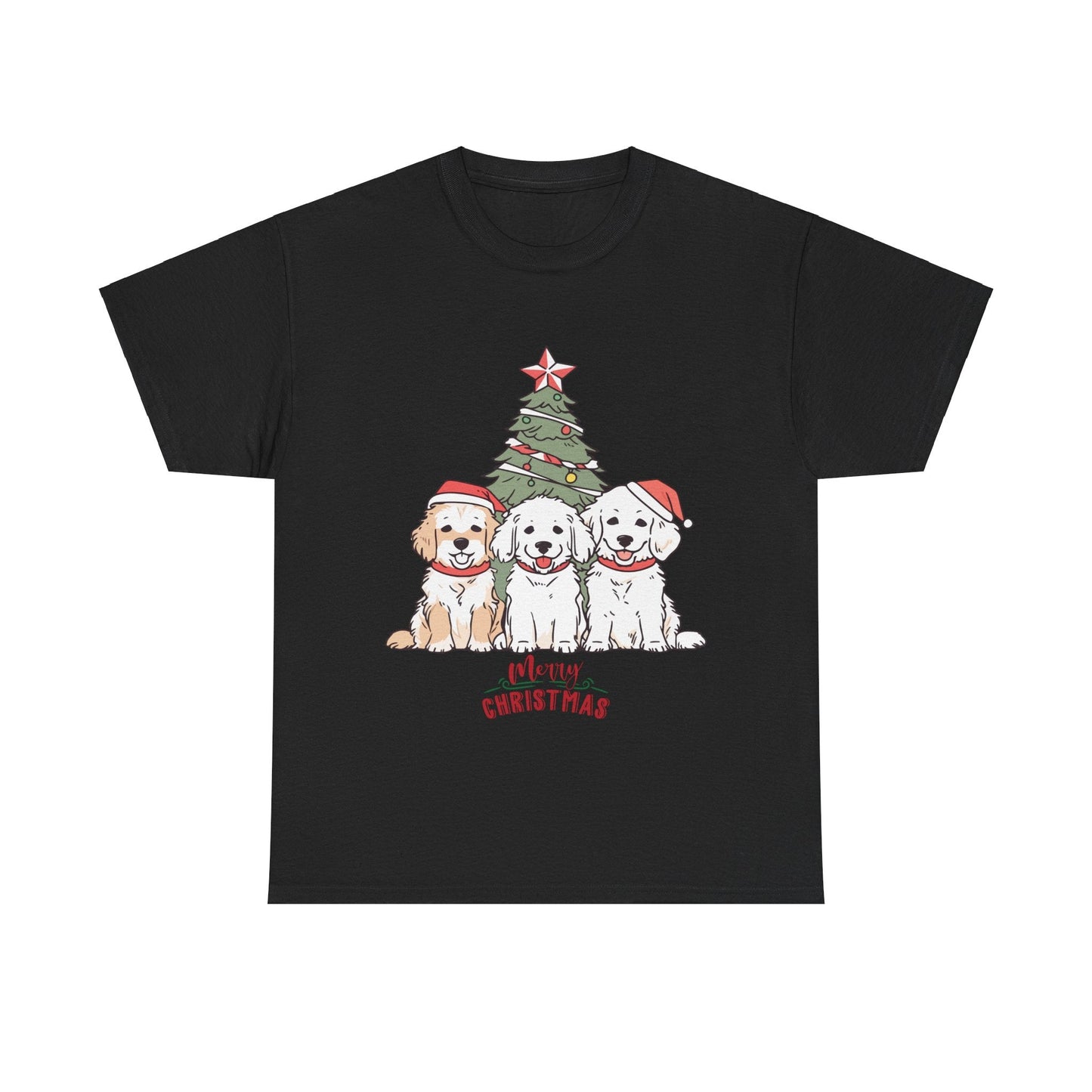 Christmas Dog shirt with Santa HatT-Shirt