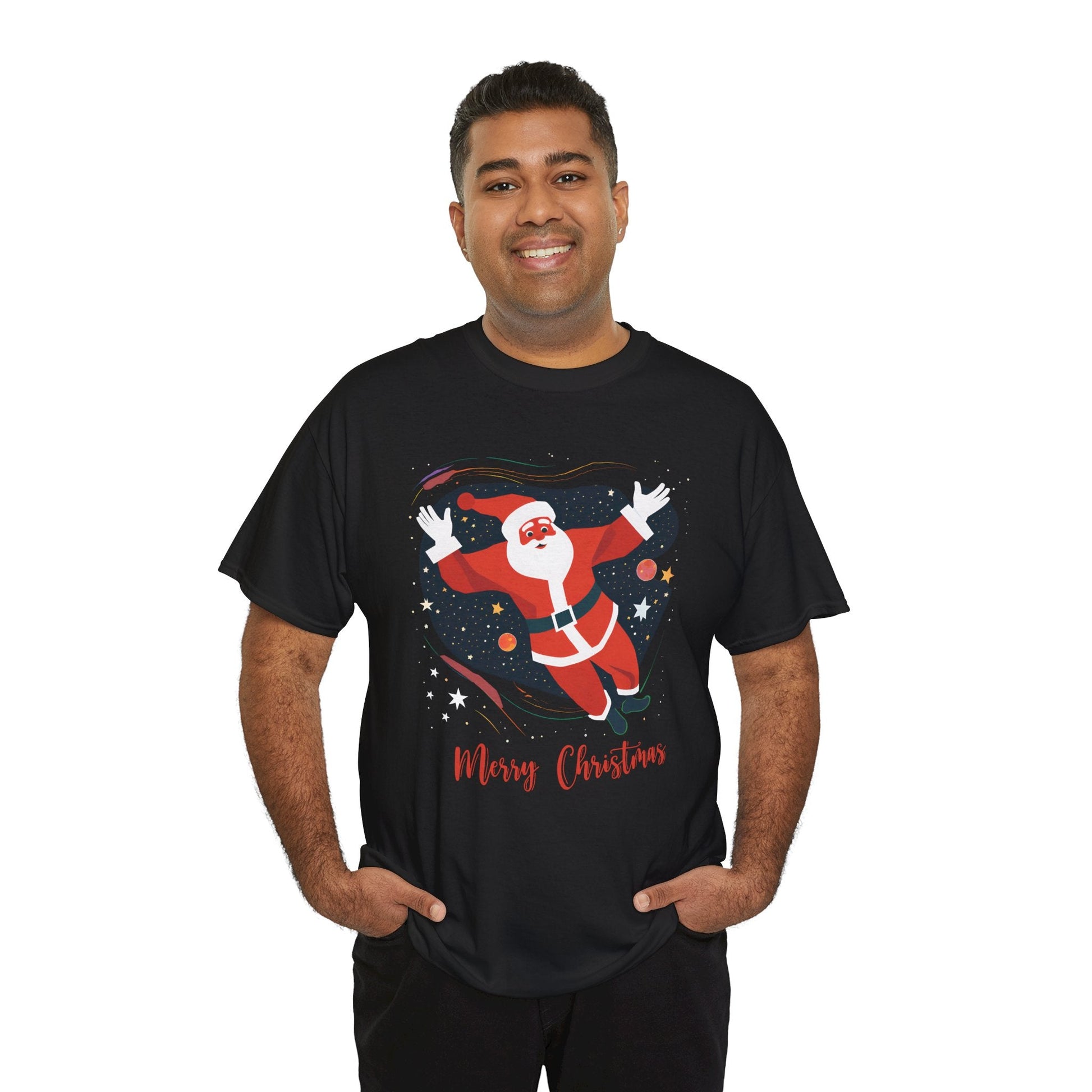 Christmas Santa in galaxy shirtT-Shirt