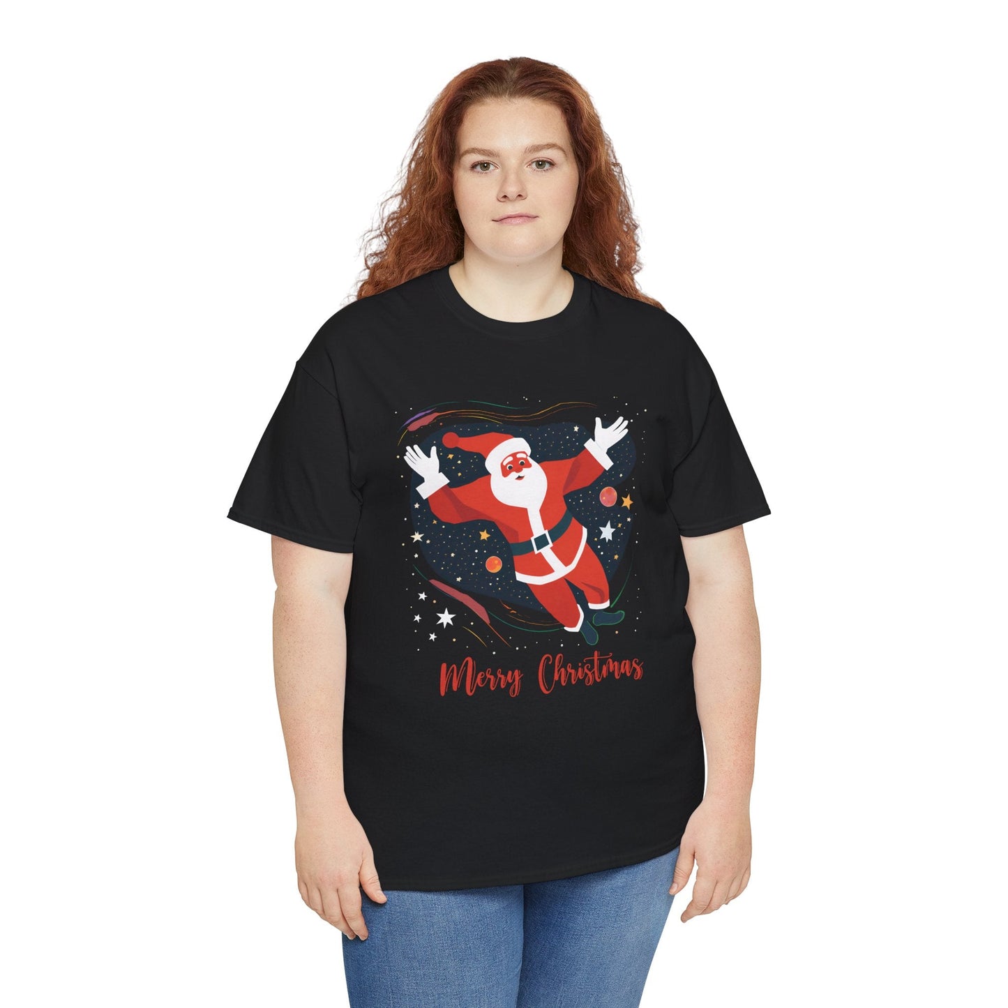 Christmas Santa in galaxy shirtT-Shirt