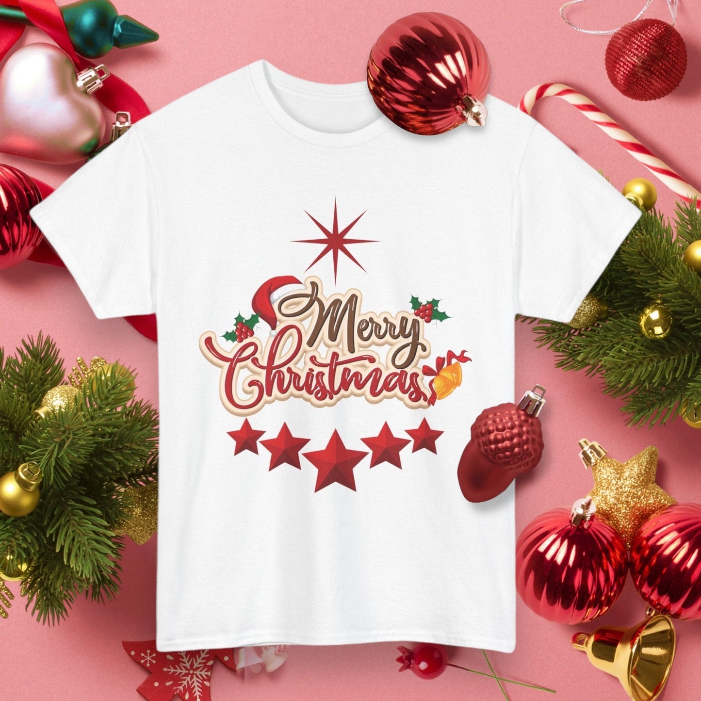 Christmas star Santa Hat shirtT-Shirt