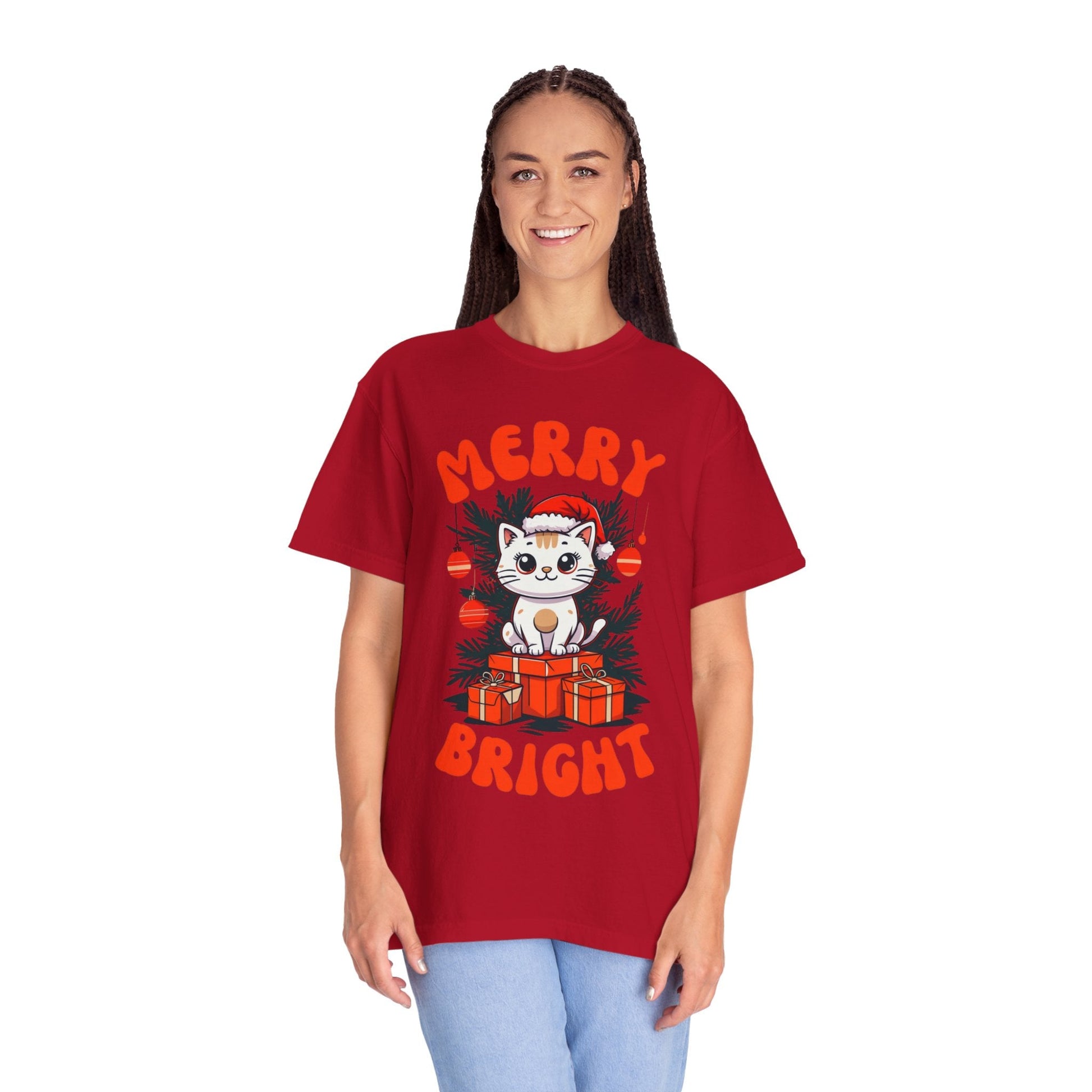 Christmas T-Shirt - Merry and Bright Unisex TeeT-Shirt