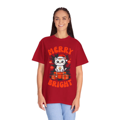 Christmas T-Shirt - Merry and Bright Unisex TeeT-Shirt