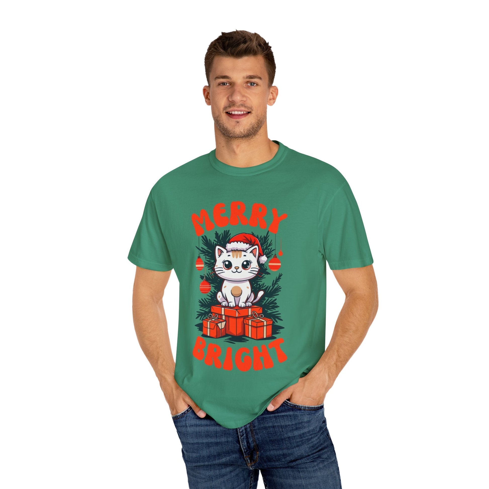 Christmas T-Shirt - Merry and Bright Unisex TeeT-Shirt