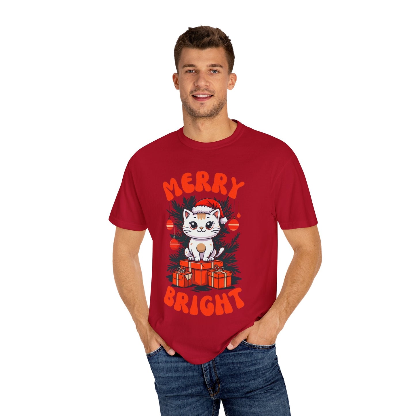 Christmas T-Shirt - Merry and Bright Unisex TeeT-Shirt