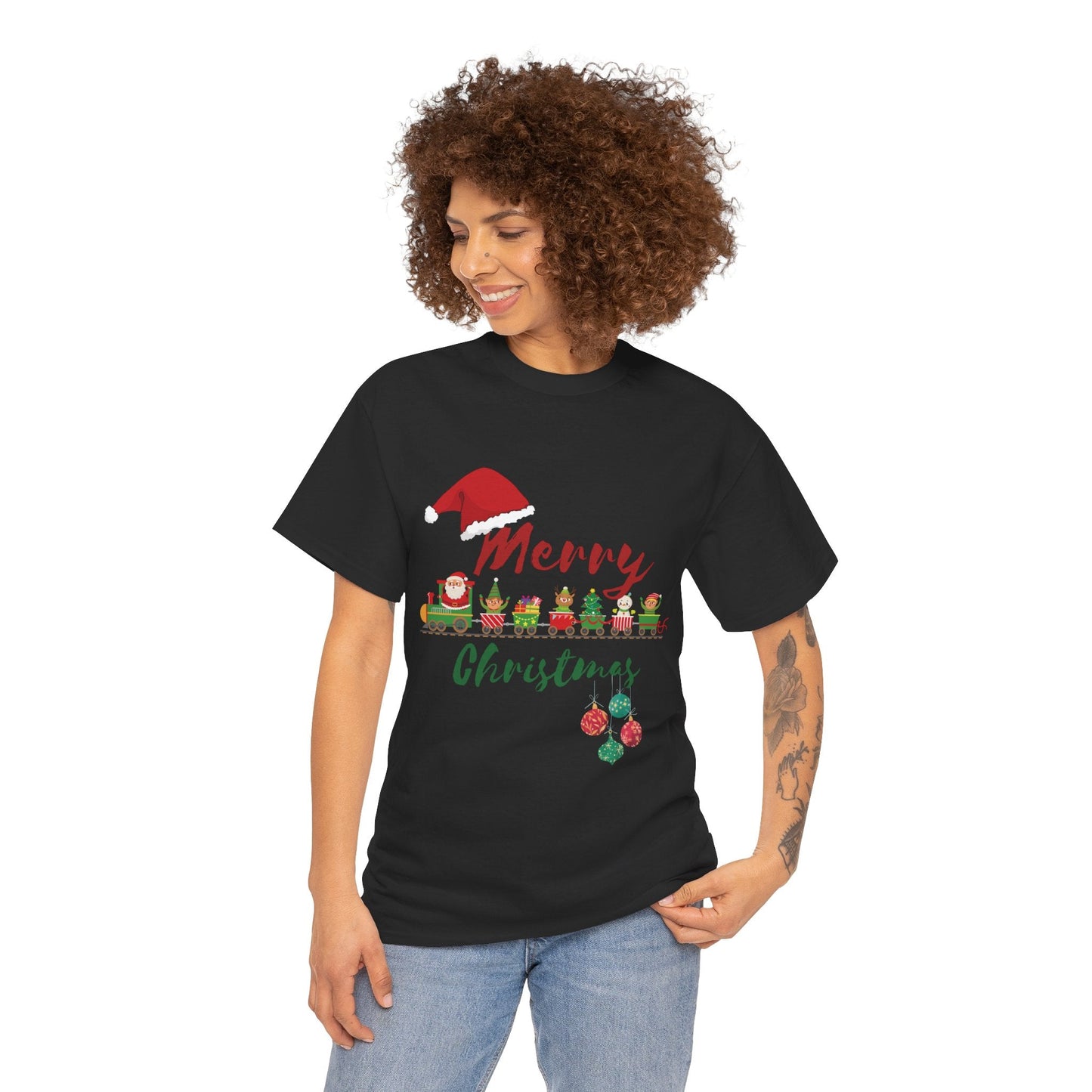 Christmas Train Santa Hat shirtT-Shirt