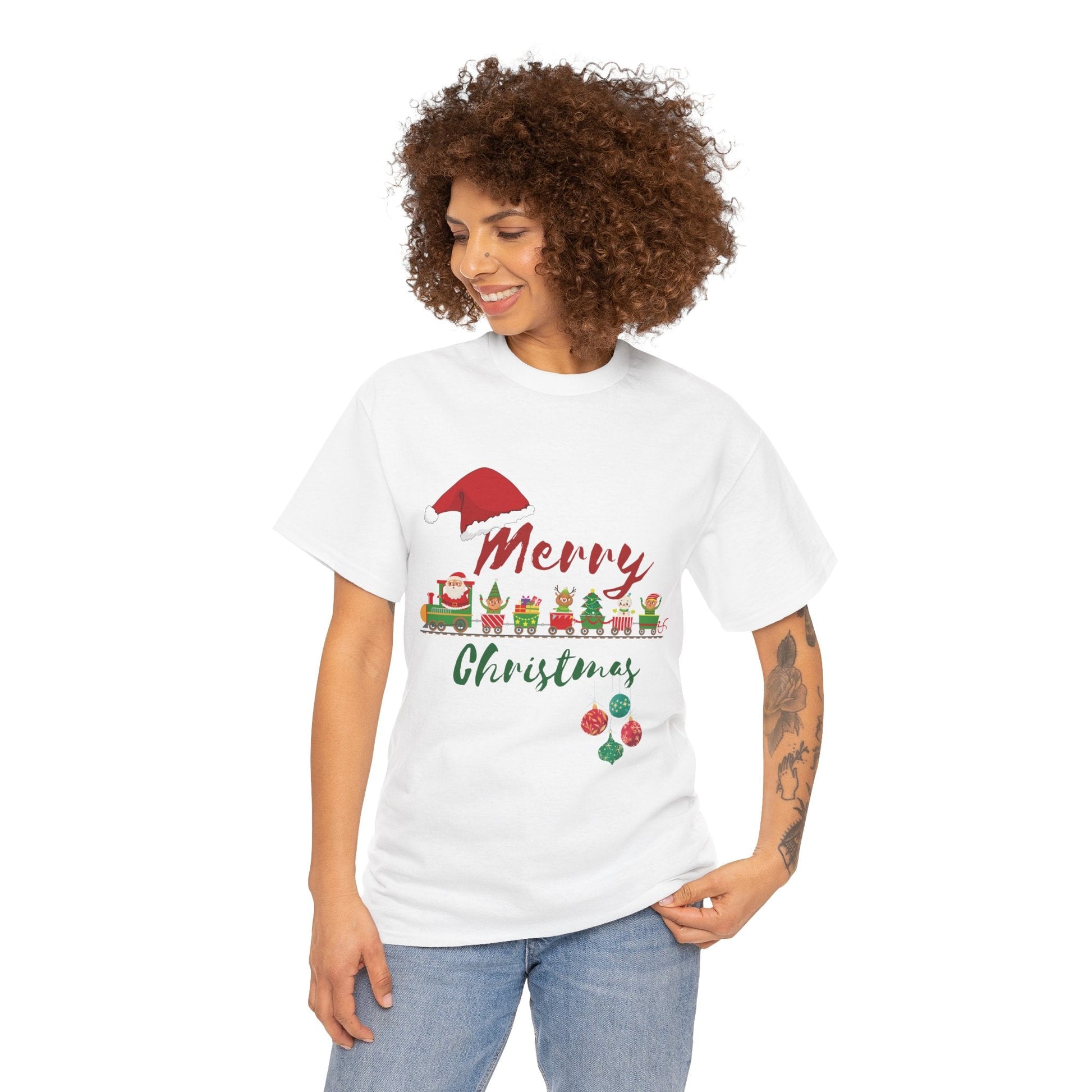 Christmas Train Santa Hat shirtT-Shirt