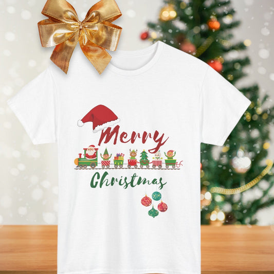 Christmas Train Santa Hat shirtT-Shirt