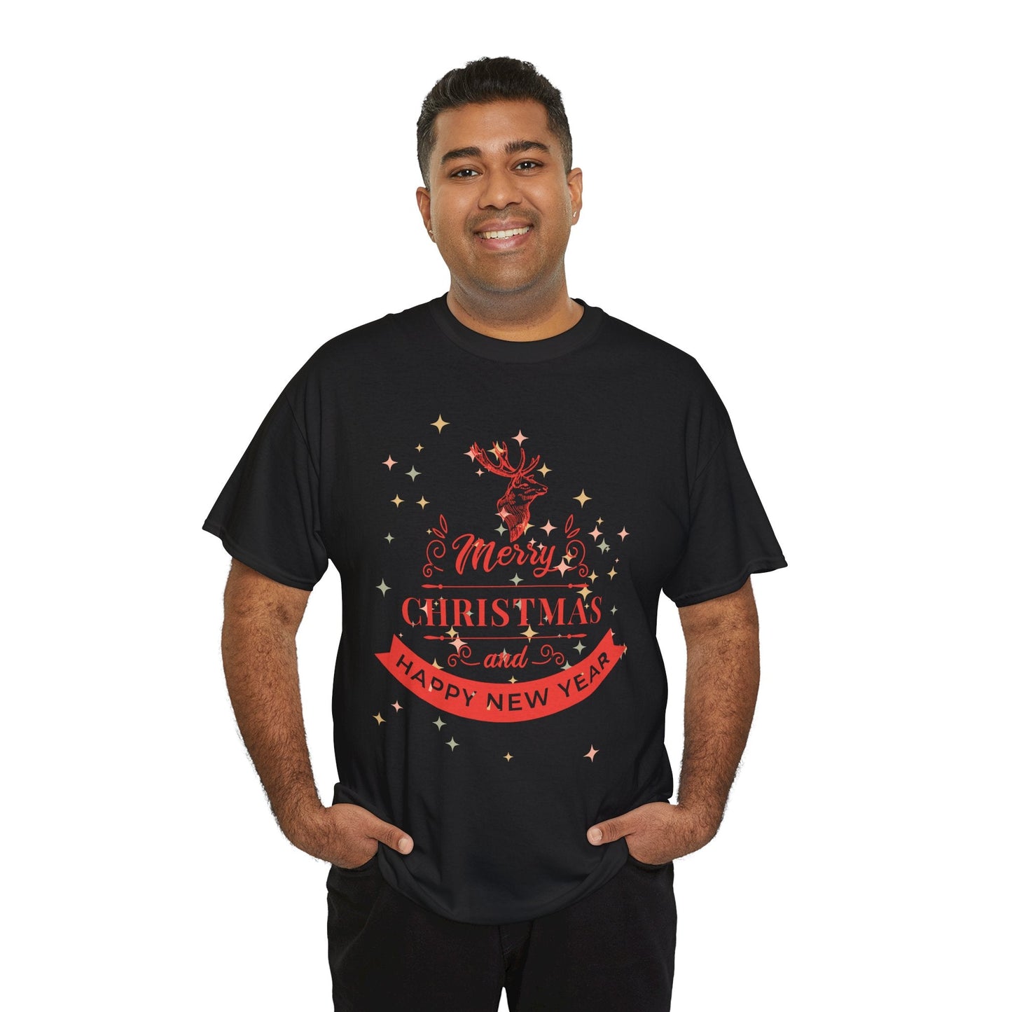 Christmas Unisex Tee - Merry Christmas and Happy New Year ShirtT-Shirt