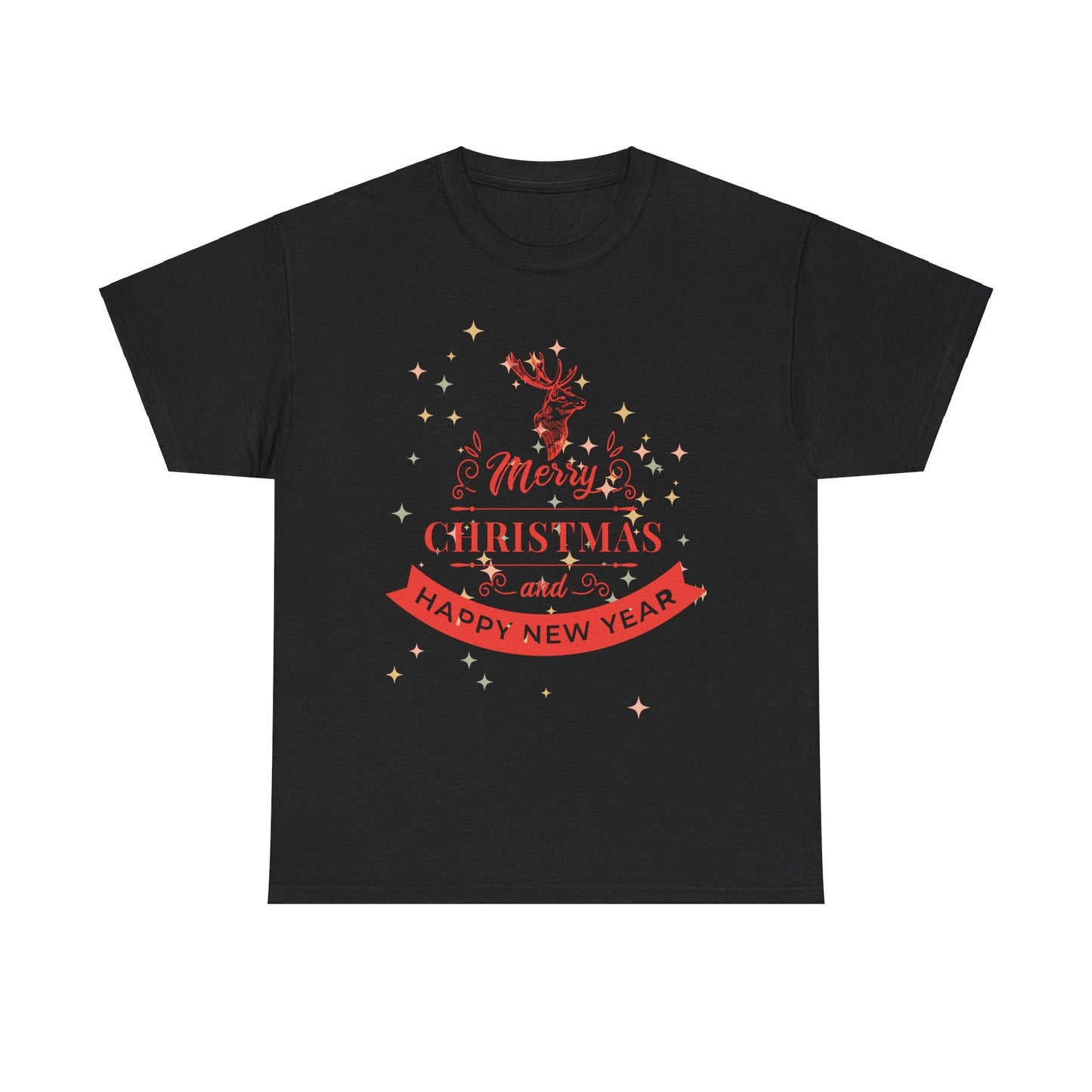 Christmas Unisex Tee - Merry Christmas and Happy New Year ShirtT-Shirt