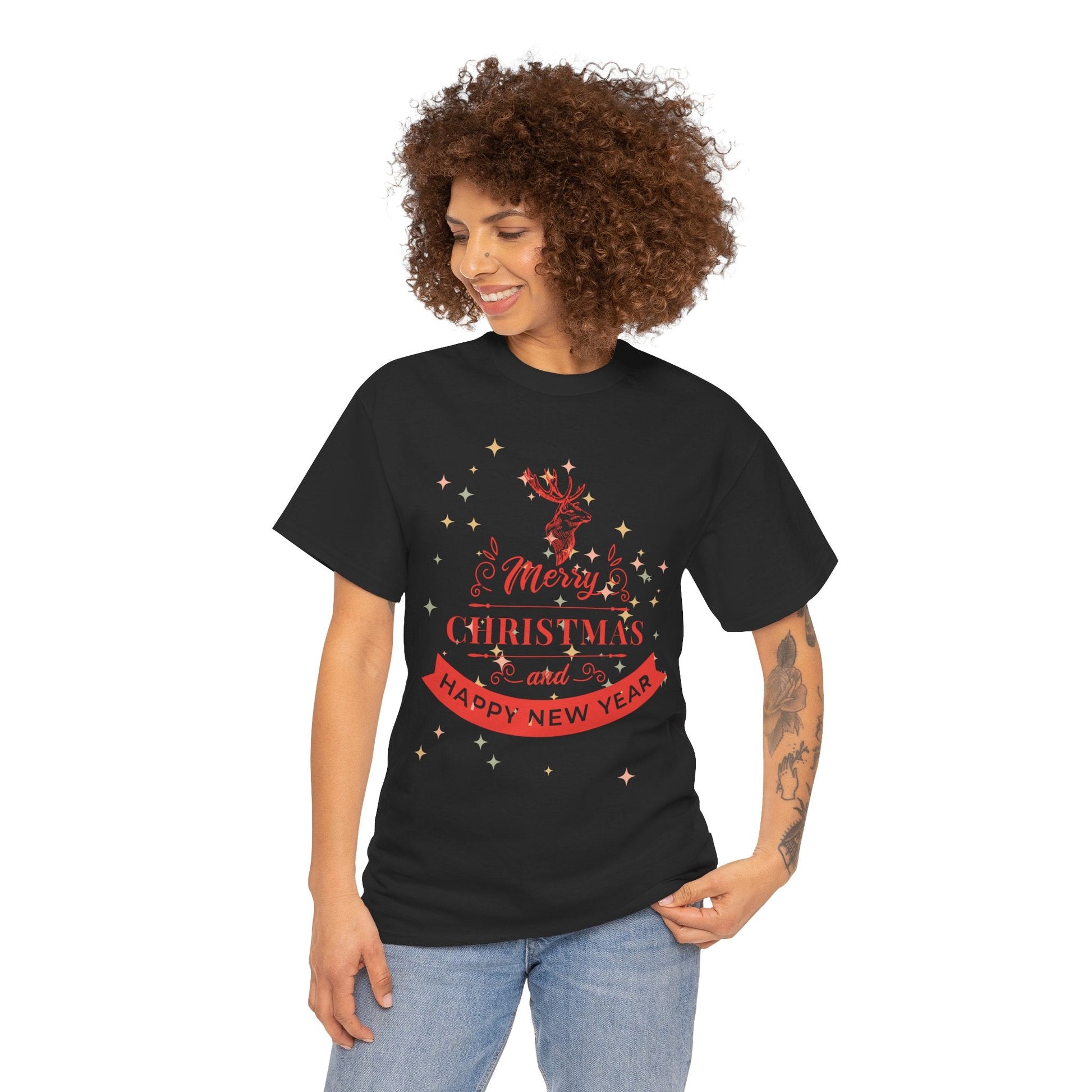 Christmas Unisex Tee - Merry Christmas and Happy New Year ShirtT-Shirt