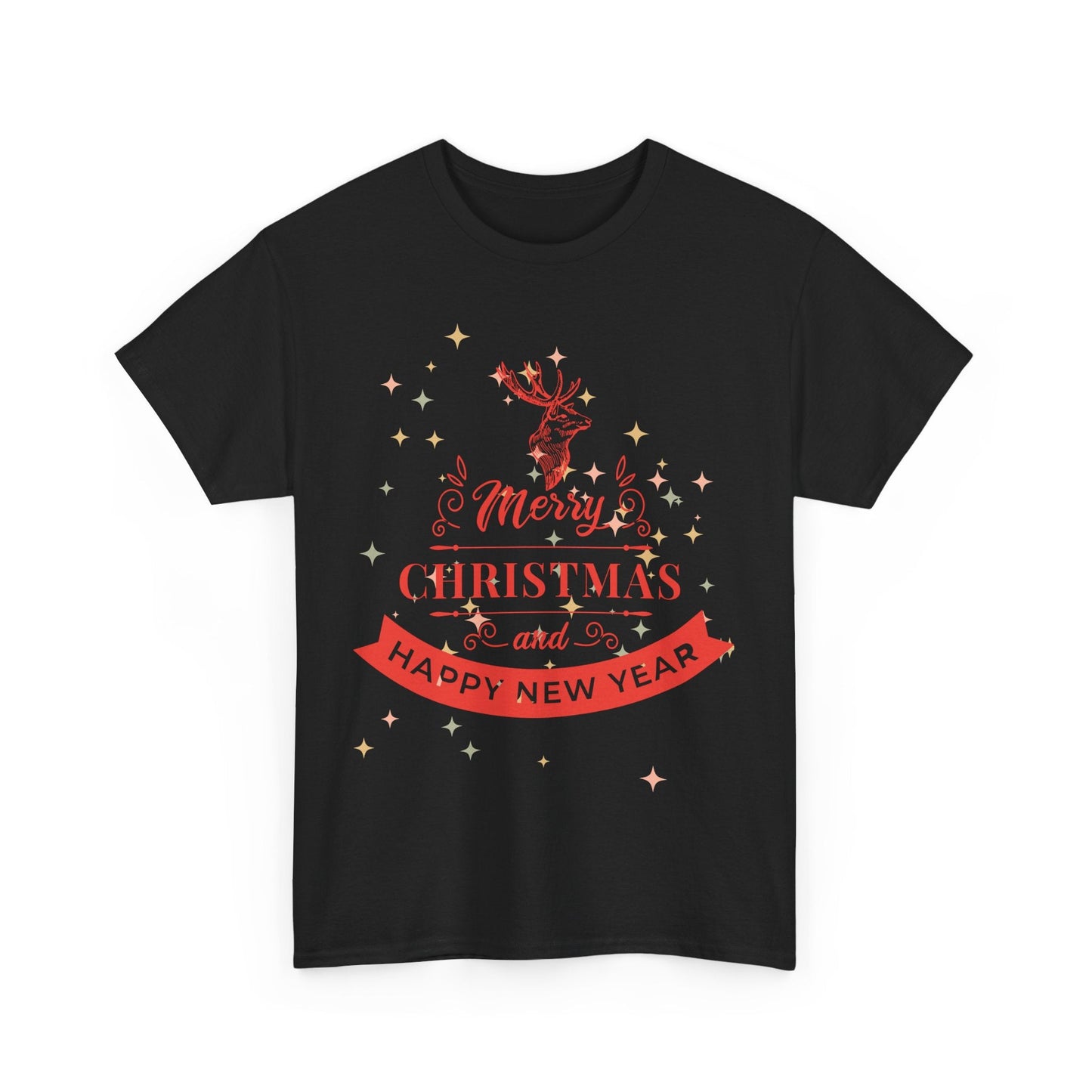 Christmas Unisex Tee - Merry Christmas and Happy New Year ShirtT-Shirt