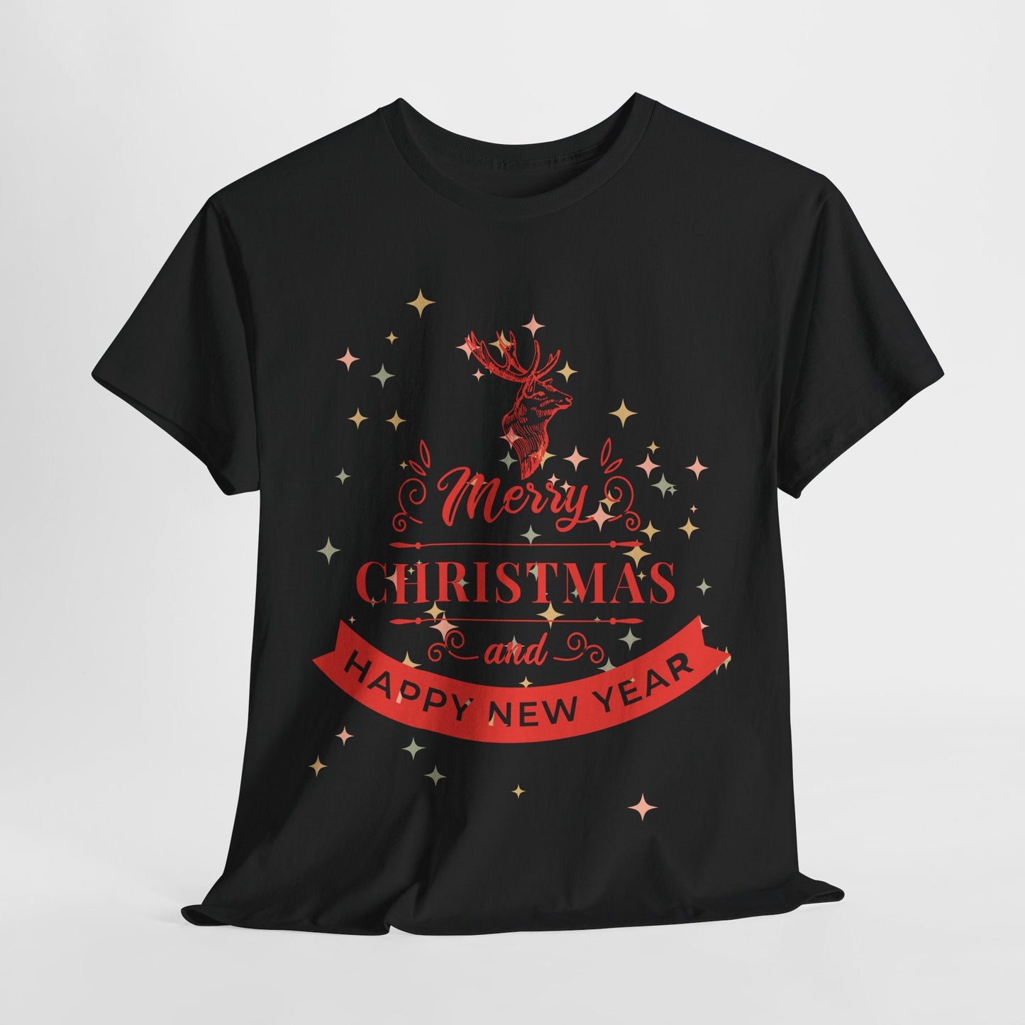 Christmas Unisex Tee - Merry Christmas and Happy New Year ShirtT-Shirt