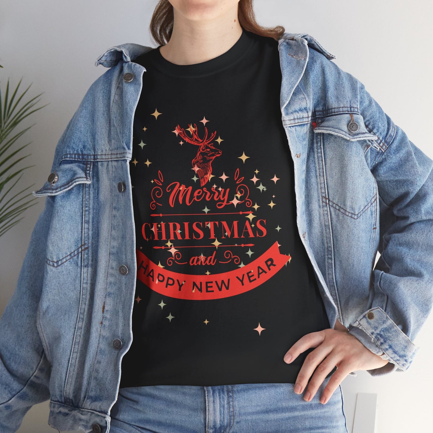 Christmas Unisex Tee - Merry Christmas and Happy New Year ShirtT-Shirt