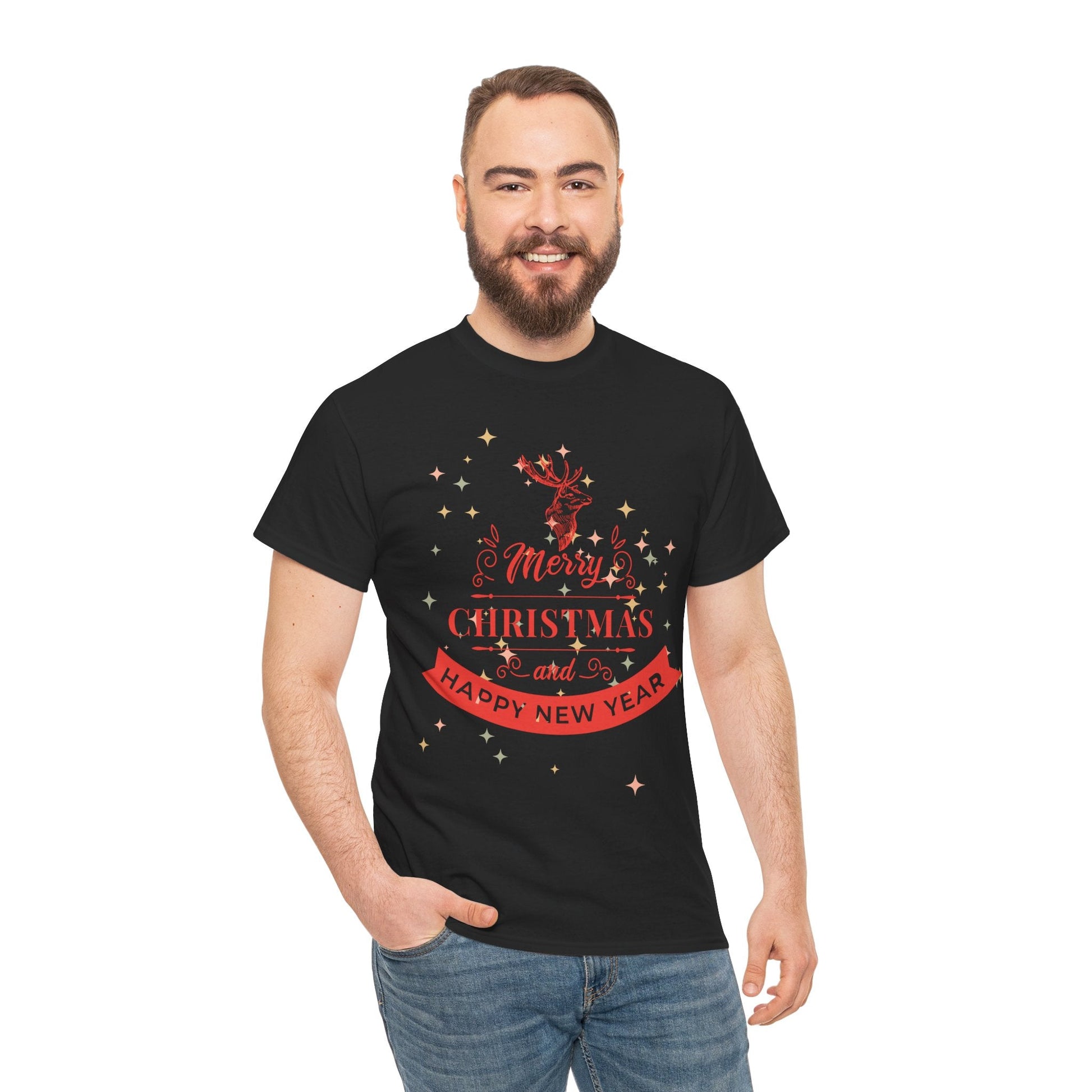 Christmas Unisex Tee - Merry Christmas and Happy New Year ShirtT-Shirt