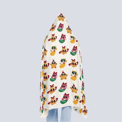 Cozy Animal Print Snuggle Hooded BlanketAll Over Prints