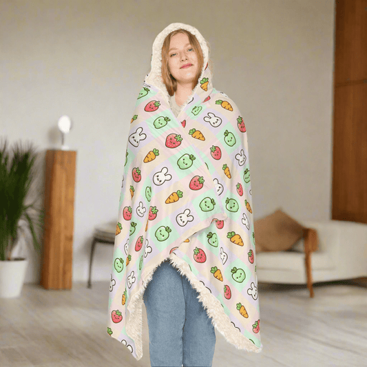 Cozy bunny Snuggle Blanket for Warmth and WhimsyAll Over Prints