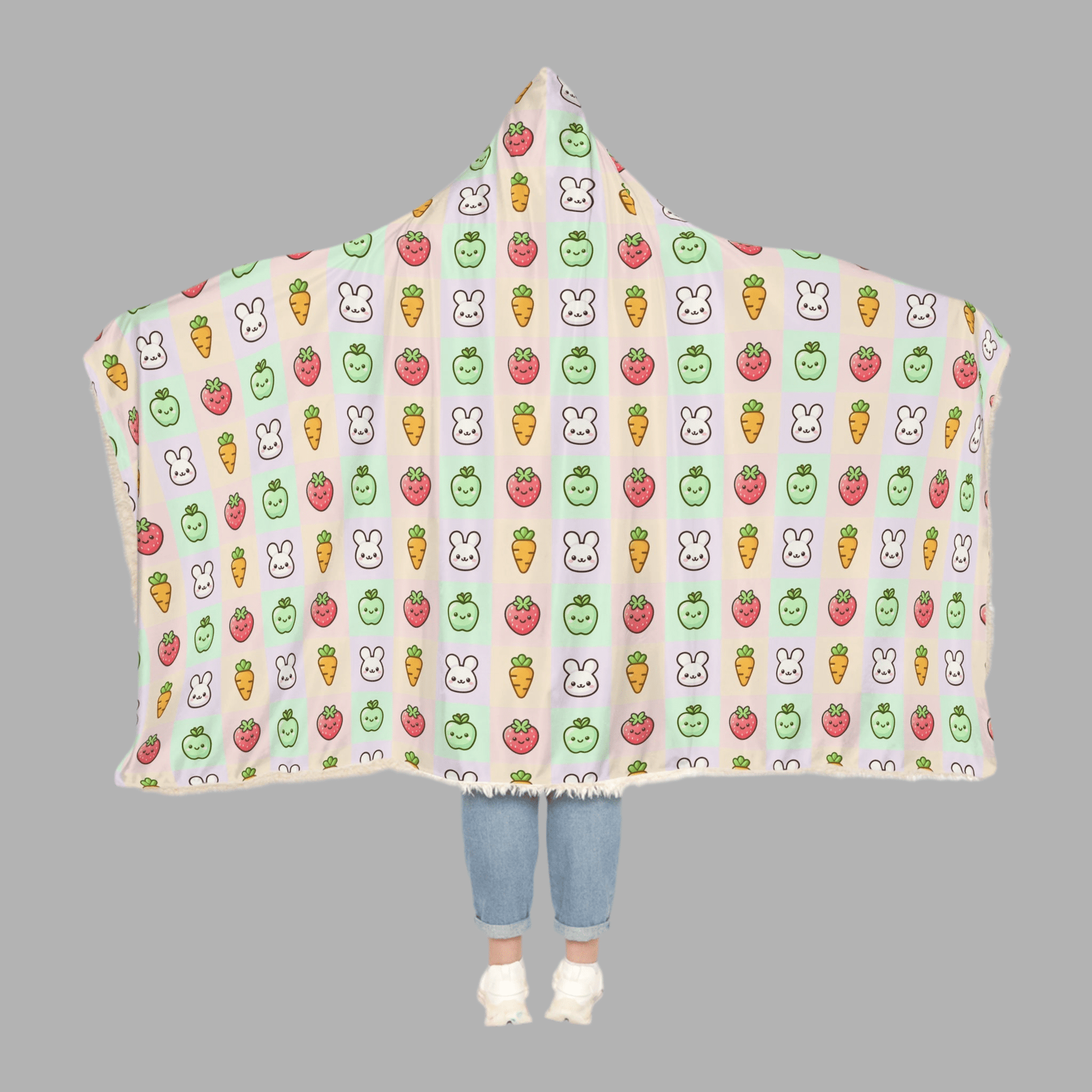 Cozy bunny Snuggle Blanket for Warmth and WhimsyAll Over Prints