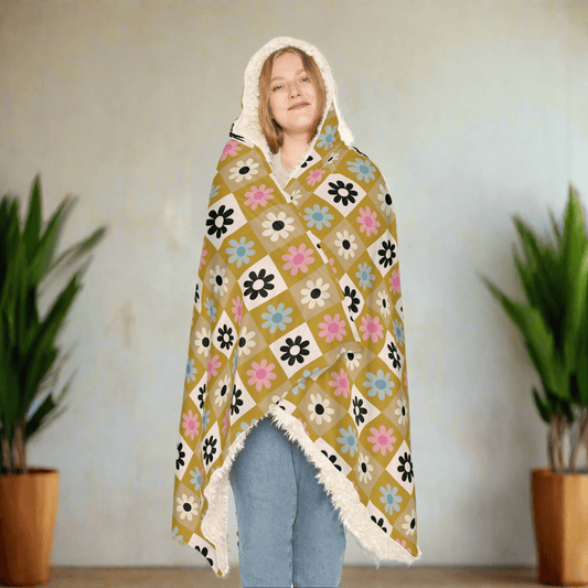 Cozy Floral Snuggle Hooded Blanket for Comfort and StyleAll Over Prints