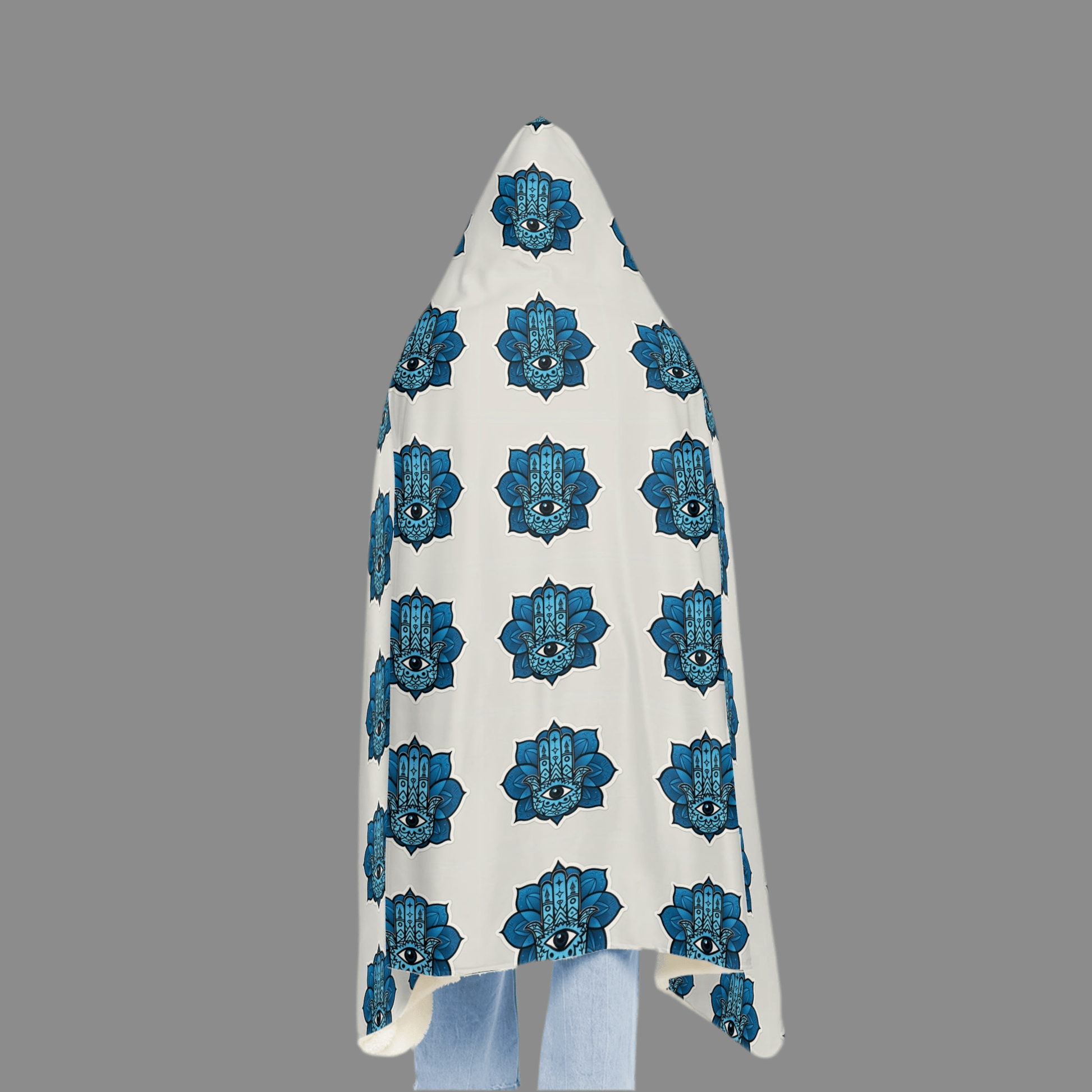 Cozy Hooded Snuggle Blanket Evil EyeAll Over Prints