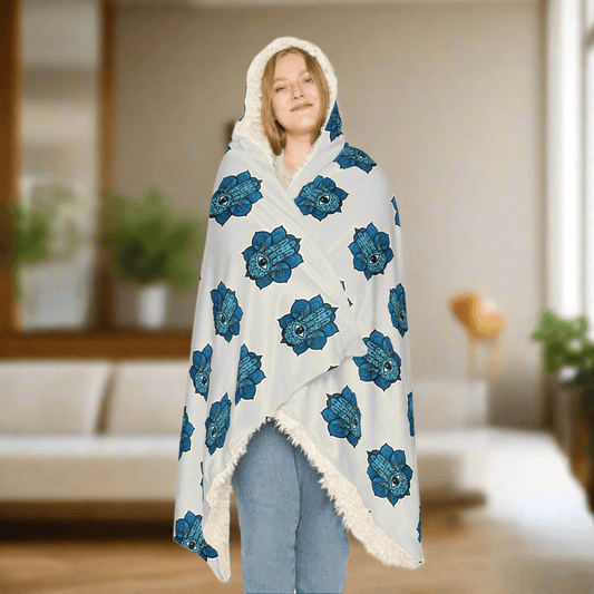 Cozy Hooded Snuggle Blanket Evil EyeAll Over Prints