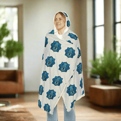 Cozy Hooded Snuggle Blanket Evil EyeAll Over Prints