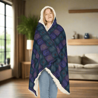 Cozy Hooded Snuggle Blanket Zodiac SignAll Over Prints