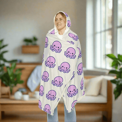 Cozy Octopus Snuggle Hooded BlanketAll Over Prints