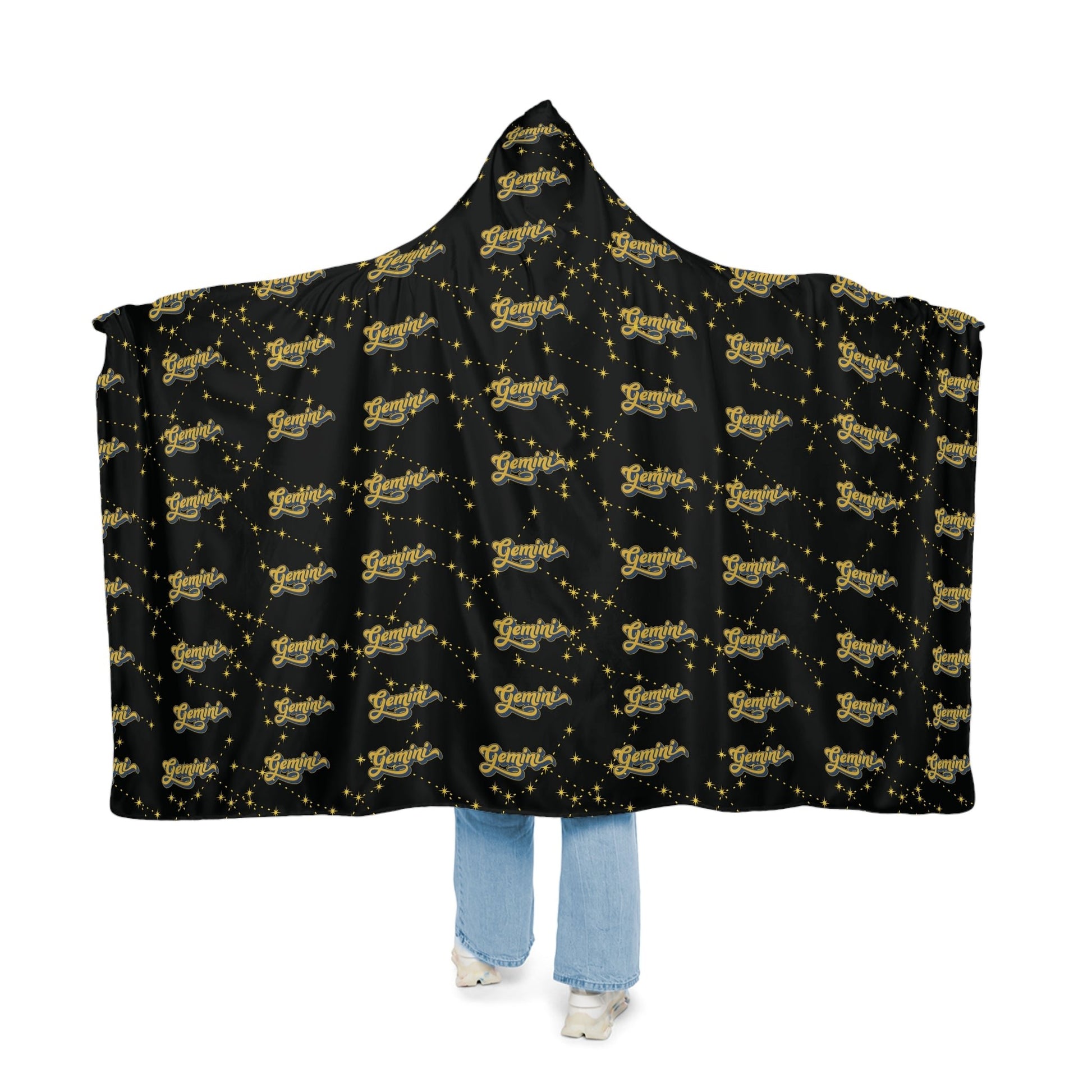 Cozy Snuggle Hooded Gemini BlanketAll Over Prints