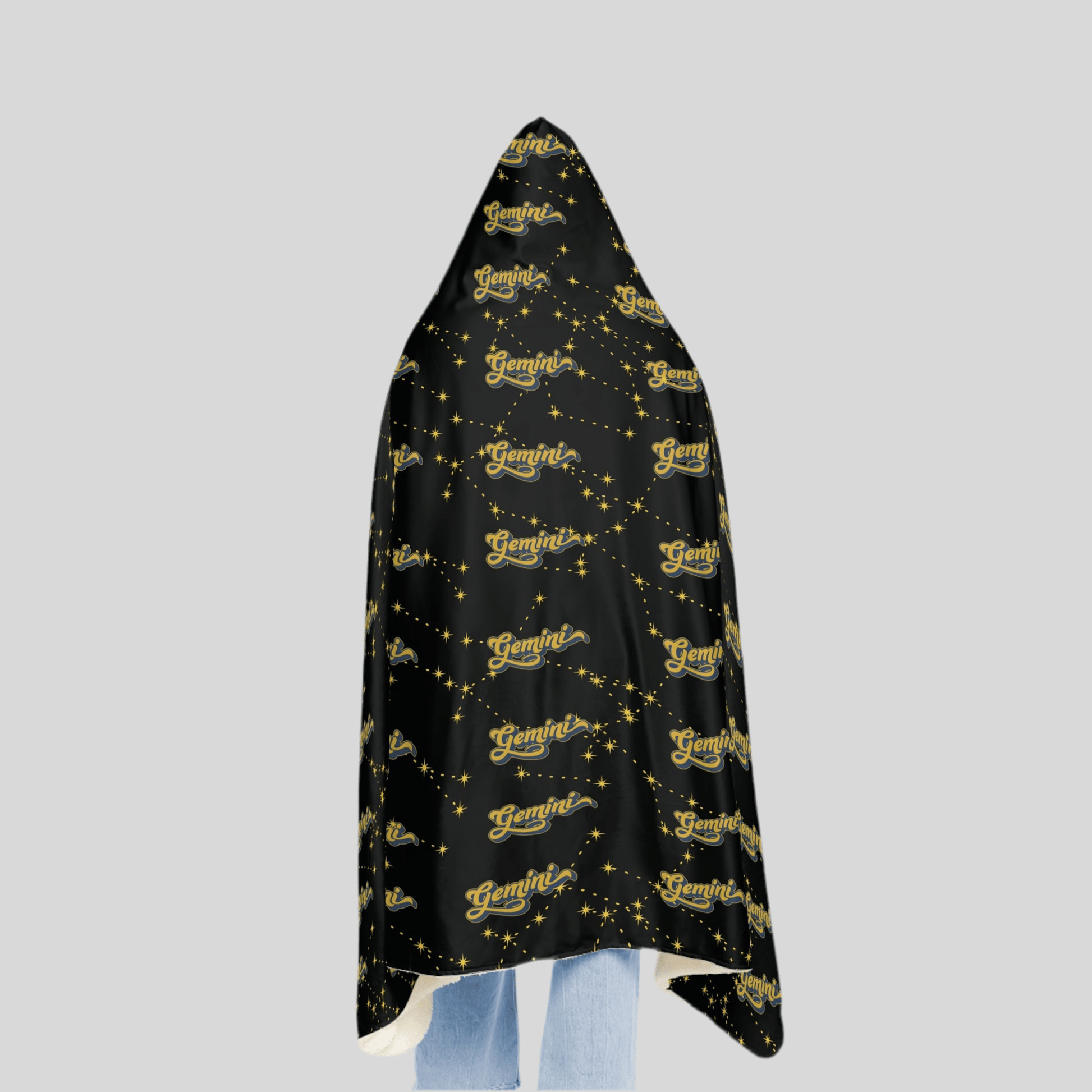Cozy Snuggle Hooded Gemini BlanketAll Over Prints