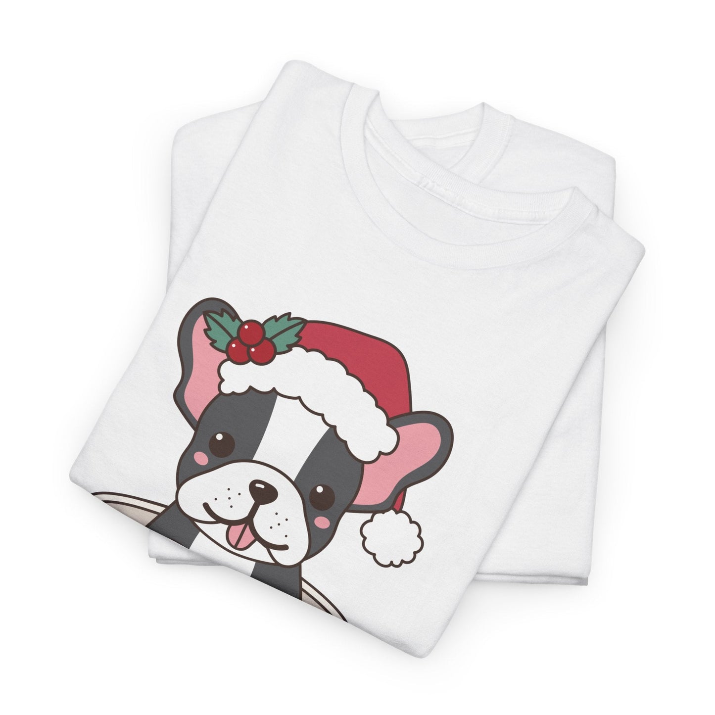 Cute Dog in Santa Hat shirtT-Shirt