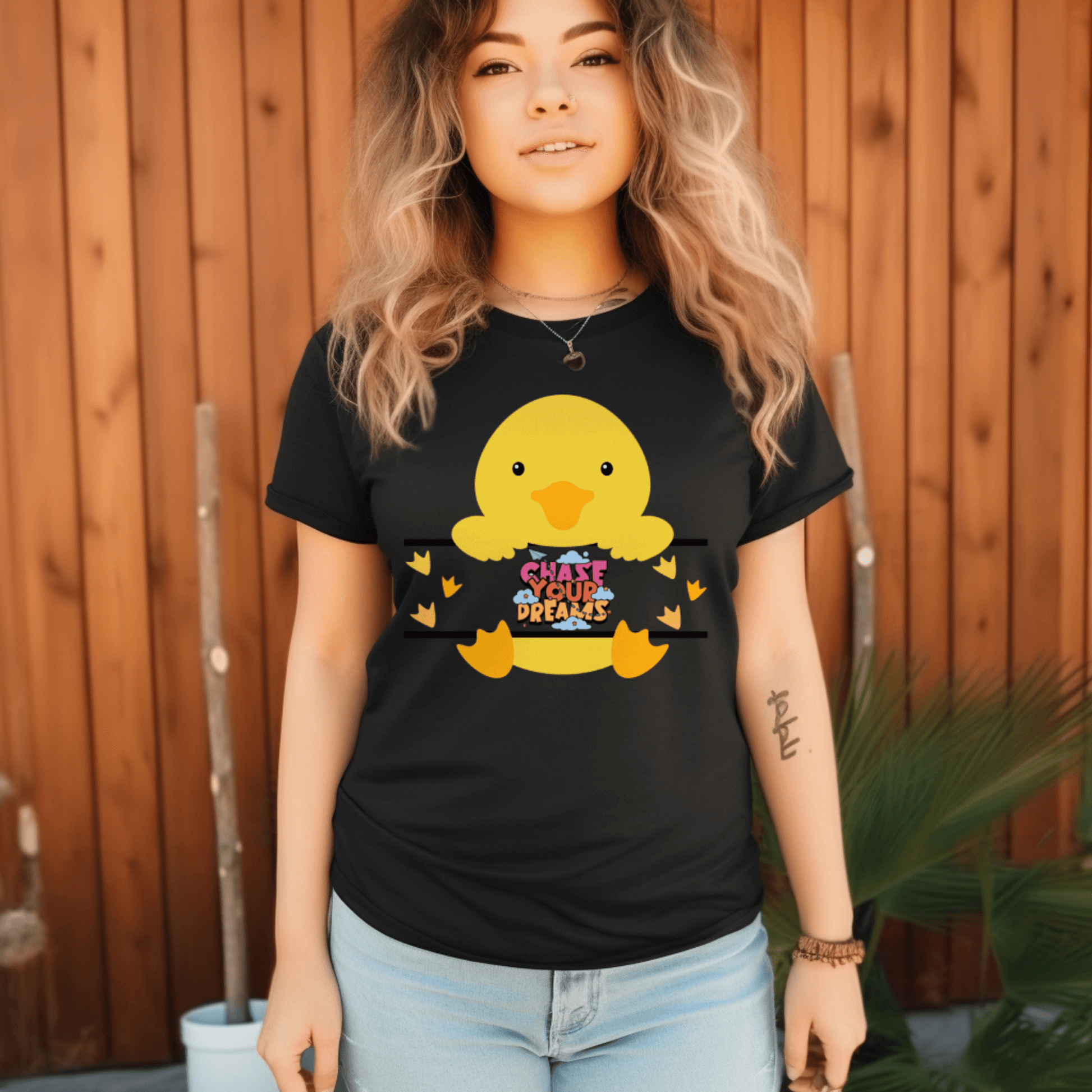 Duck chase your dreams T-shirtT-Shirt