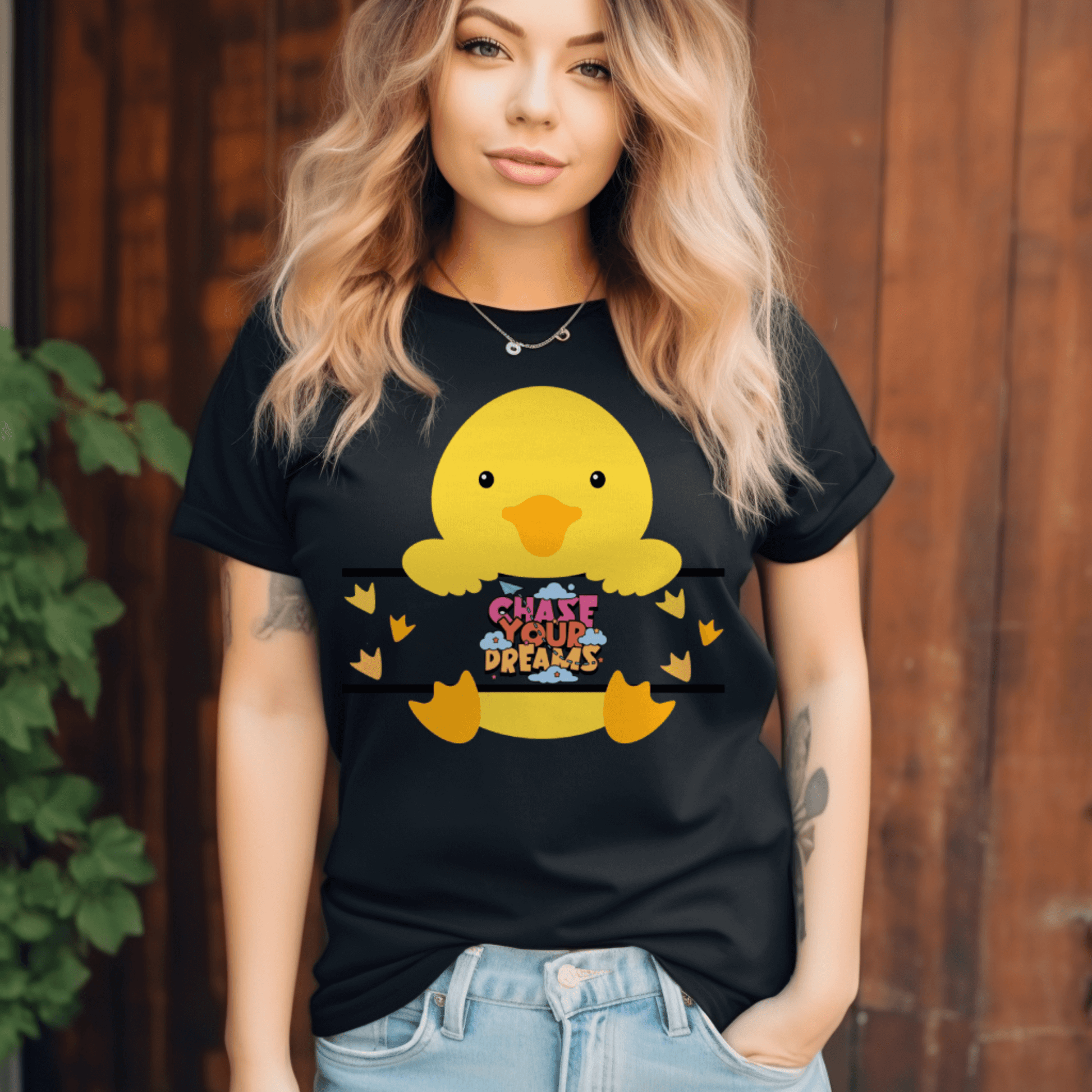 Duck chase your dreams T-shirtT-Shirt