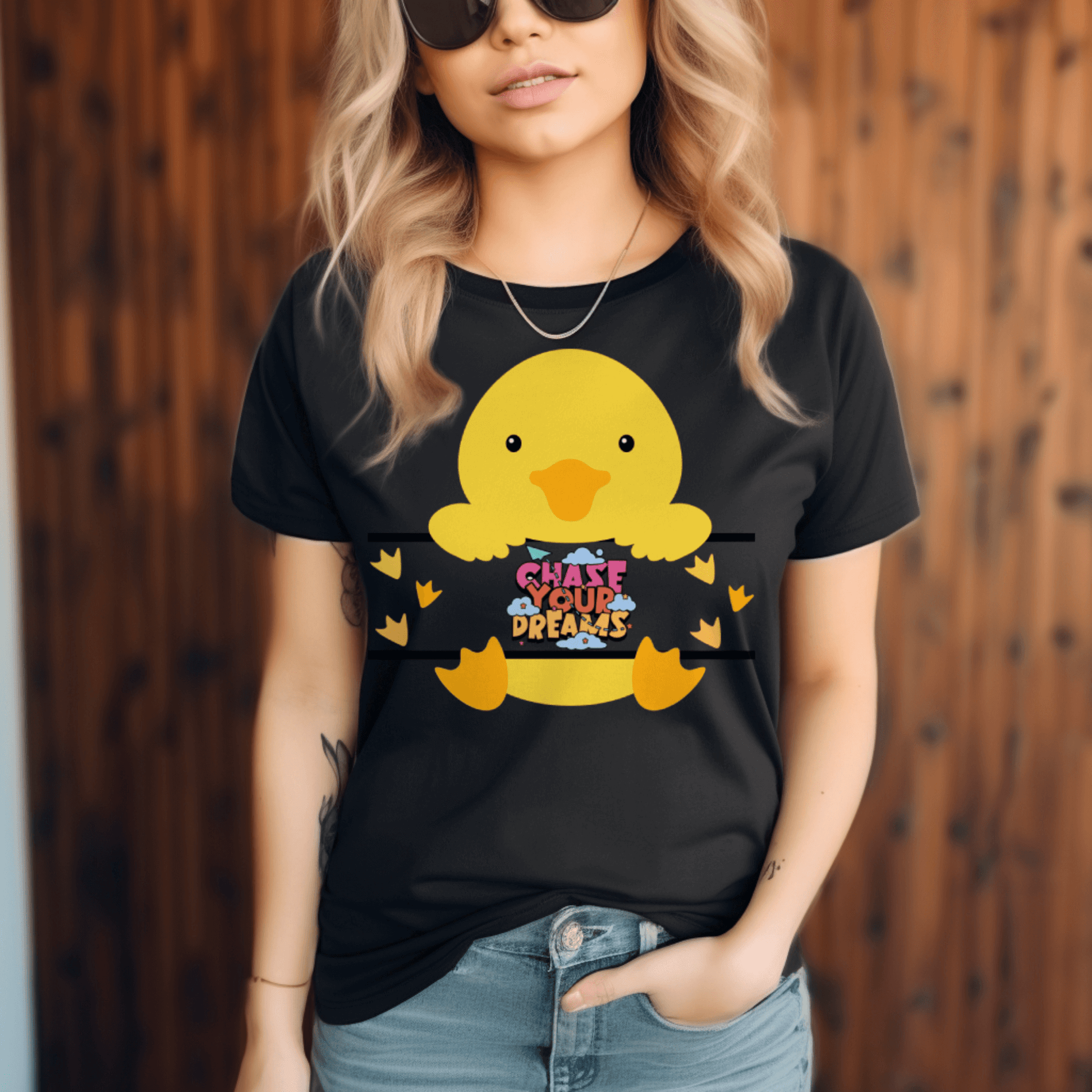 Duck chase your dreams T-shirtT-Shirt