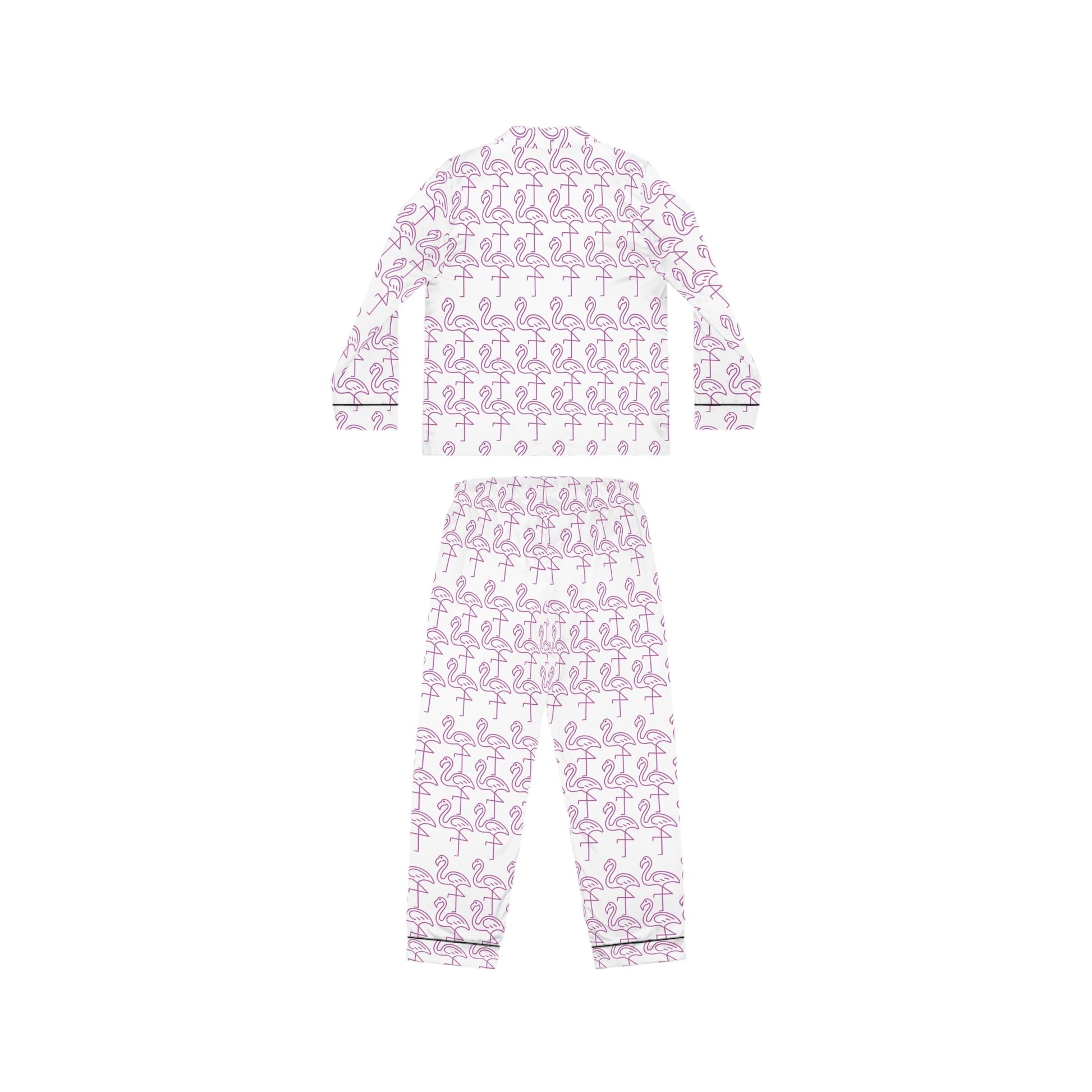 Flamingo Satin customised Pajamas SetAll Over Prints