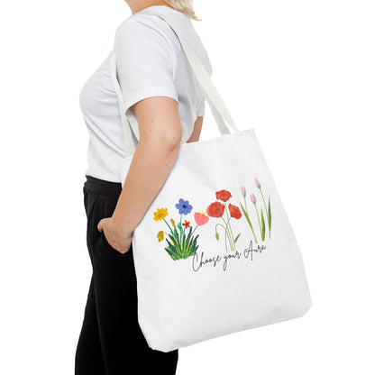Floral 'Choose Your Aura' Tote BagBags