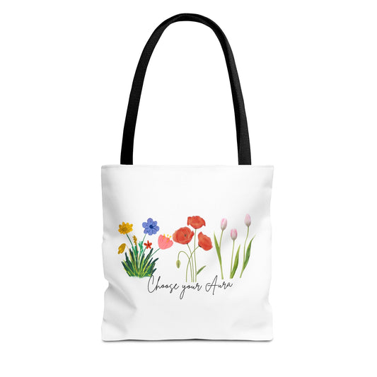 Floral 'Choose Your Aura' Tote BagBags