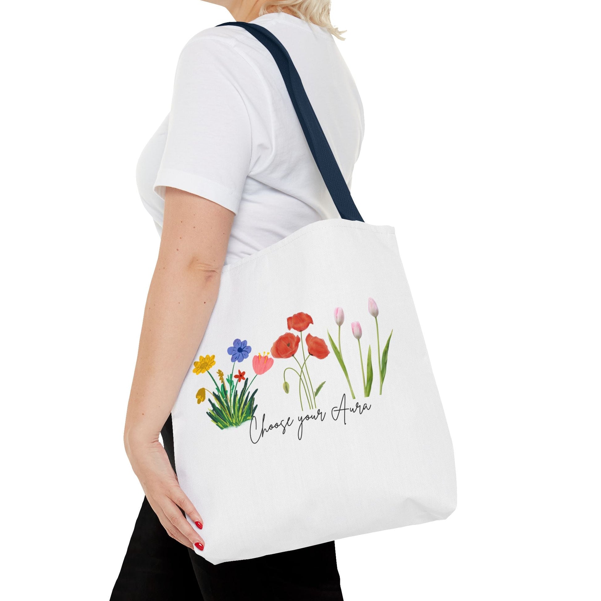 Floral 'Choose Your Aura' Tote BagBags
