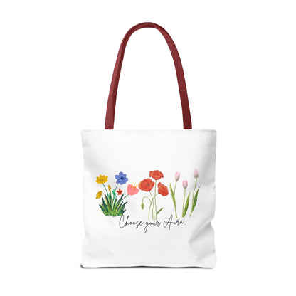 Floral 'Choose Your Aura' Tote BagBags
