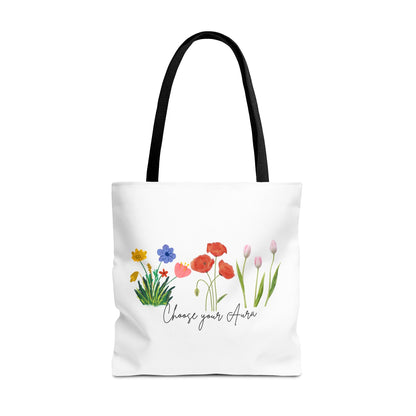 Floral 'Choose Your Aura' Tote BagBags