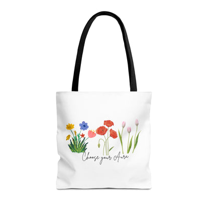 Floral 'Choose Your Aura' Tote BagBags